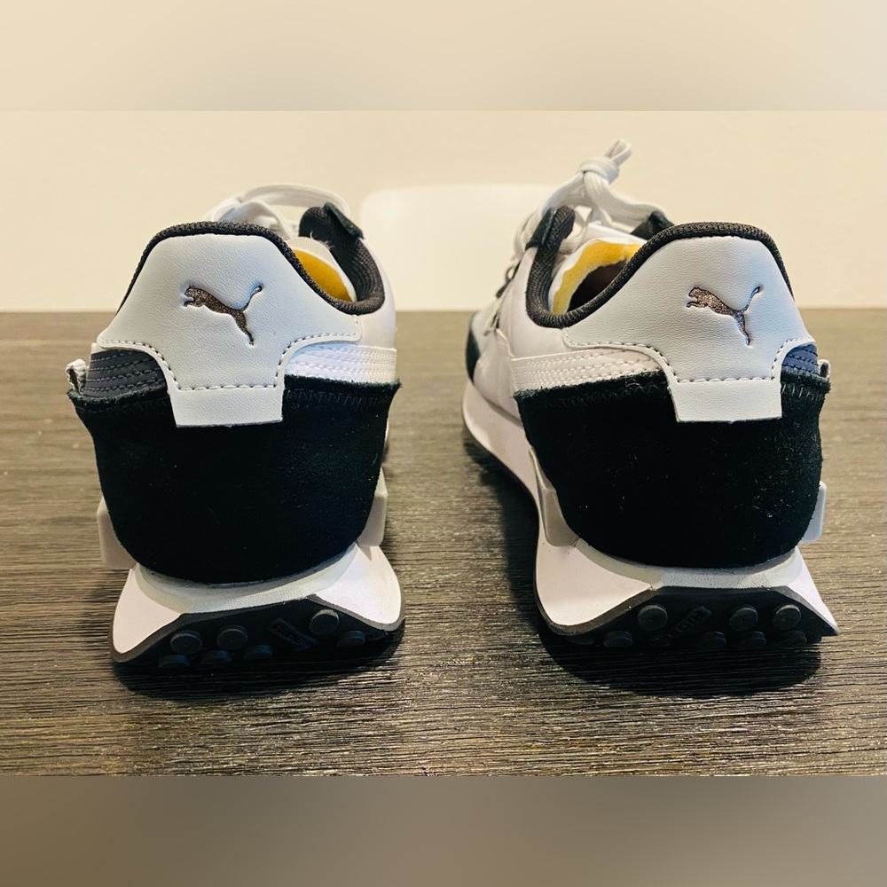 Puma Men's Black and White Sneakers - Picture 10 of 10